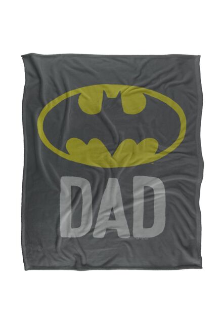 DC Comics Batman Dad Blanket 152 x 127 cm in White - image 1