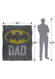 DC Comics Batman Dad Blanket 152 x 127 cm in White - thumbnail 5
