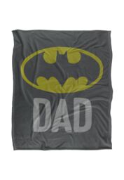 DC Comics Batman Dad Blanket 152 x 127 cm in White - thumbnail 1