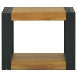 Berkfield Home Bathroom Cabinet 45x45x35 cm Solid Wood Teak in Brown - Size: 45 x 45 x 35 cm - thumbnail 2