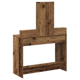 Berkfield Home Dressing Table with Drawers¬†Old Wood 100x41x140 cm in Brown - Size: 100 x 41 x 140 cm - thumbnail 8