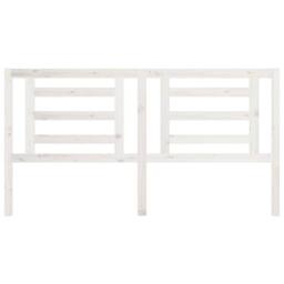 Berkfield Home Beautiful Bed Headboard White 186x4x100 cm Solid Pine Wood - Size: 186 x 4 x 100 cm - thumbnail 1