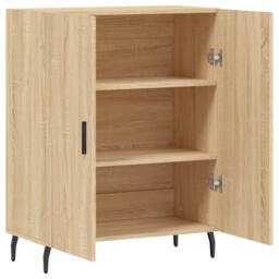 Berkfield Home Sideboard Sonoma Oak 69.5x34x90 cm Engineered Wood in Brown - thumbnail 6