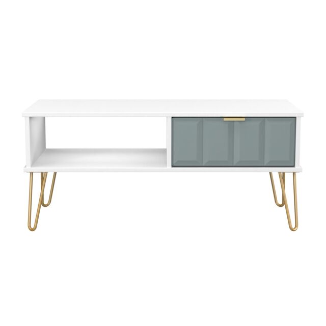 Ready Assembled 2 U Metro 1 Drawer Coffee Table (Ready Assembled) in Duck Egg Blue - image 1