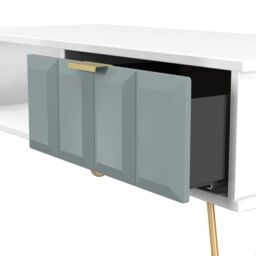 Ready Assembled 2 U Metro 1 Drawer Coffee Table (Ready Assembled) in Duck Egg Blue - thumbnail 5