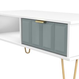 Ready Assembled 2 U Metro 1 Drawer Coffee Table (Ready Assembled) in Duck Egg Blue - thumbnail 4