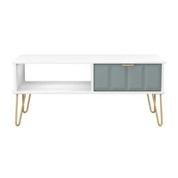 Ready Assembled 2 U Metro 1 Drawer Coffee Table (Ready Assembled) in Duck Egg Blue