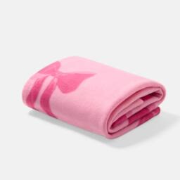 OHS Bows Polar Fleece Soft Warm Throw Blanket in Pink - Size: 120 cm x 150 cm - thumbnail 3