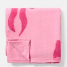 OHS Bows Polar Fleece Soft Warm Throw Blanket in Pink - Size: 120 cm x 150 cm - thumbnail 4