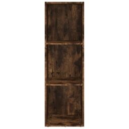 Berkfield Home Book Cabinet/TV Cabinet Smoked Oak 36x30x114 cm Engineered Wood in Brown - Size: 36 x 30 x 114 cm - thumbnail 4