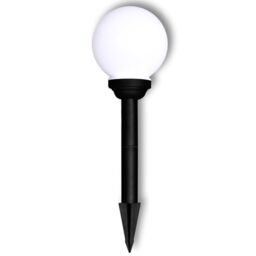 Berkfield Home Outdoor Pathway Lamps 4 pcs LED 15 cm with Ground Spike in White - thumbnail 4