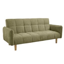 Home Detail Bergamot Sofa Bed in Green - Size: 3 Seater - thumbnail 3