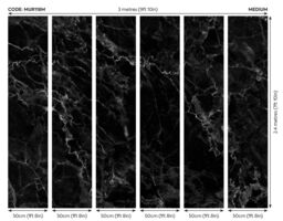 Origin Murals Black Marble Wall Mural - Size: W350 cm x H280 cm - thumbnail 3
