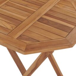 Berkfield Home Folding Garden Table 60x60x75 cm Solid Teak Wood in Brown - Size: 60 x 60 x 75 cm - thumbnail 5