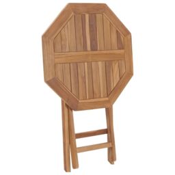 Berkfield Home Folding Garden Table 60x60x75 cm Solid Teak Wood in Brown - Size: 60 x 60 x 75 cm - thumbnail 4
