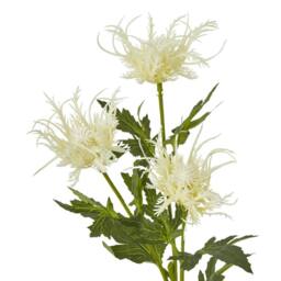 Sostter Cream Sea Holly Faux Flower Stem - thumbnail 3