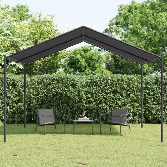 Berkfield Home Canopy Tent Anthracite 4x3 m Steel & Fabric in Black - image 1