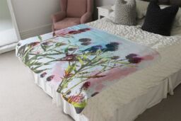 Benjamin Tate Design Reaching For The Sky Blanket in Natural - Size: 120 cm x 150 cm - thumbnail 3
