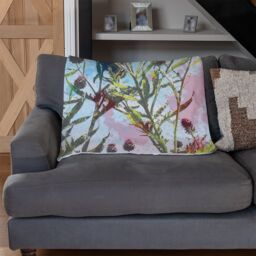 Benjamin Tate Design Reaching For The Sky Blanket in Natural - Size: 120 cm x 150 cm - thumbnail 2