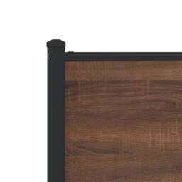 Berkfield Home Metal Bed Frame without Mattress Brown Oak 80x200 cm - thumbnail 9