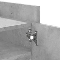 Berkfield Home TV Cabinet Concrete Grey 100x35x40 cm Engineered Wood - Size: 100 x 35 x 40 cm - thumbnail 9