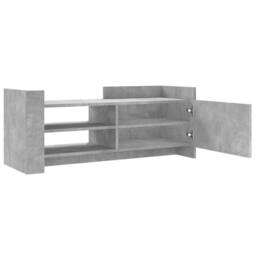 Berkfield Home TV Cabinet Concrete Grey 100x35x40 cm Engineered Wood - Size: 100 x 35 x 40 cm - thumbnail 8