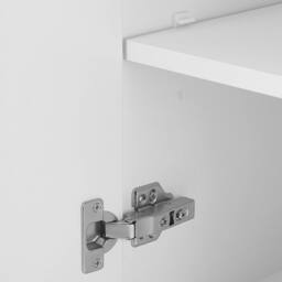 Wyld and Coco Grey MDF Wall Cabinet 132 x 40 cm - 4-Shelf Reversible Door - thumbnail 7