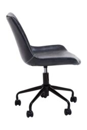 Orsina Ergonomic Grey Home Office Chair, Comfortable Design Work From Home Chair, Movable Chair For Bedroom - thumbnail 3
