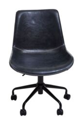 Orsina Ergonomic Grey Home Office Chair, Comfortable Design Work From Home Chair, Movable Chair For Bedroom - thumbnail 2