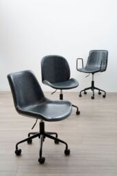 Orsina Ergonomic Grey Home Office Chair, Comfortable Design Work From Home Chair, Movable Chair For Bedroom - thumbnail 5