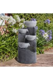 Living and Home Creative Water Feature Garden Fountain Decor in Natural - thumbnail 1