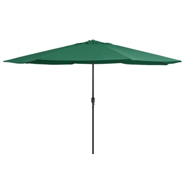 Berkfield Home Outdoor Parasol with Metal Pole 400 cm Green - image 1