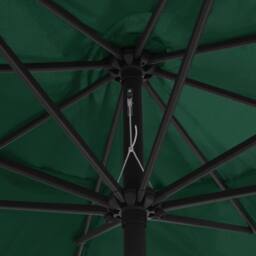 Berkfield Home Outdoor Parasol with Metal Pole 400 cm Green - thumbnail 5