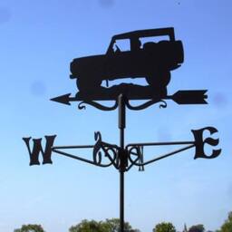 Buttercup Farm Mini Land Rover Weathervane - Steel - L38 x W38 x H46 cm - Black - thumbnail 2
