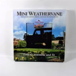 Buttercup Farm Mini Land Rover Weathervane - Steel - L38 x W38 x H46 cm - Black - thumbnail 1