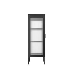 Lemon Pavilion Furniture Marsh Storage Cabinet - Steel/Glass - Black - Flat Packed - thumbnail 4