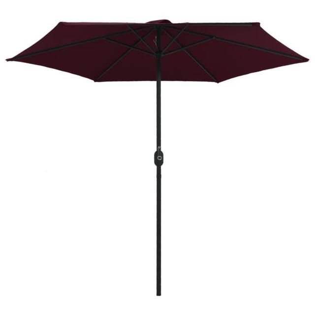 Berkfield Home Outdoor Parasol with Aluminium Pole 270x246 cm Bordeaux Red in Burgundy - image 1