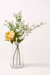 Homescapes Artificial Stem of Dried Peony Flowers in Yellow - thumbnail 6