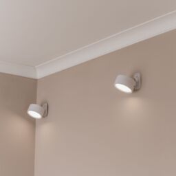 ValueLights Marshall Set of 2 Rechargeable Easy Fit 360 RGB Spotlight Light Fittings in White - thumbnail 1