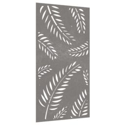Berkfield Home Garden Wall Decoration 105x55 cm Corten Steel Leaf Design in Brown - thumbnail 3