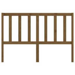 Berkfield Home Bed Headboard Honey Brown 146x4x100 cm Solid Wood Pine - Size: 146 x 4 x 100 cm - thumbnail 4