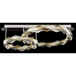 Netlighting Karilion Integrated LED Semi Flush Ceiling Light Chrome 2x LED 4000K in Grey - thumbnail 5