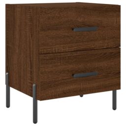 Berkfield Home Bedside Cabinets 2 pcs Brown Oak 40x35x47.5 cm Engineered Wood - thumbnail 5