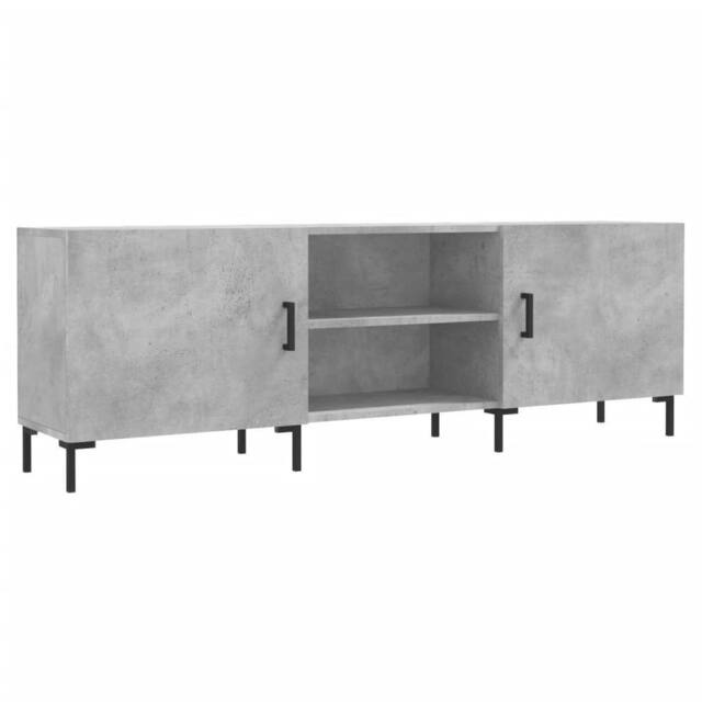 Berkfield Home TV Cabinet Concrete Grey 150x30x50 cm Engineered Wood - Size: 150 x 30 x 50 cm - image 1