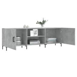 Berkfield Home TV Cabinet Concrete Grey 150x30x50 cm Engineered Wood - Size: 150 x 30 x 50 cm - thumbnail 4