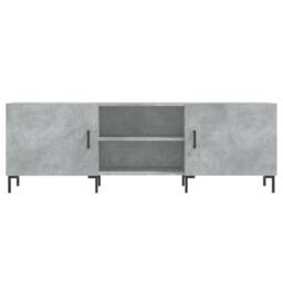 Berkfield Home TV Cabinet Concrete Grey 150x30x50 cm Engineered Wood - Size: 150 x 30 x 50 cm - thumbnail 5
