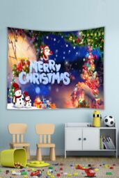 Living and Home 130x150cm Christmas Decorative Tapestry - Size: 130x150 cm - thumbnail 2