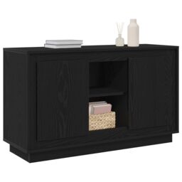 Berkfield Home Sideboard Black Oak 102x35x60 cm Engineered Wood - Size: 102 x 35 x 60 cm - thumbnail 3