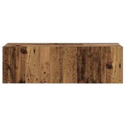 Berkfield Home Wall Mounted TV cabinets 3 pcs Old Wood Engineered Wood in Brown - thumbnail 7