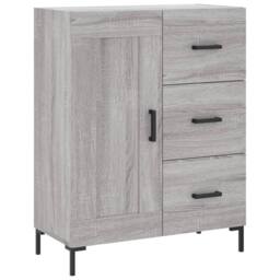 Berkfield Home Highboard Grey Sonoma 69.5x34x180 cm Engineered Wood - thumbnail 7